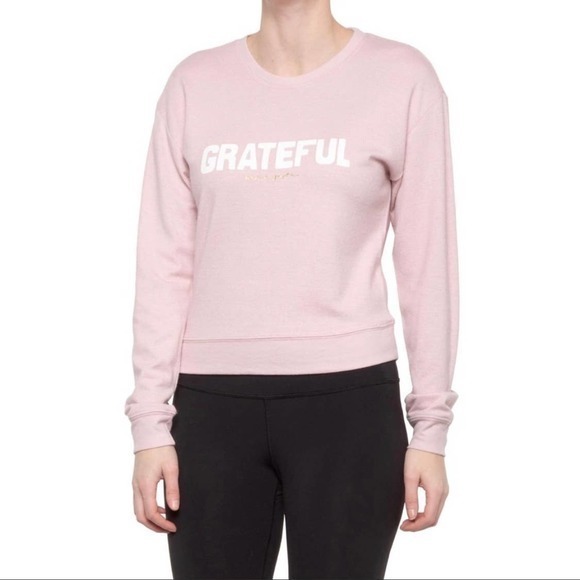 NWT Spiritual Gangster Grateful pink sweatshirt - Picture 1 of 8